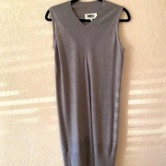 Maison Martin Margiela Sweater Dress Size XS Gray Mini Knit Winter Work Office - Picture 1 of 5